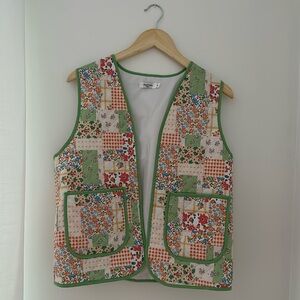 Quilted patchwork vest